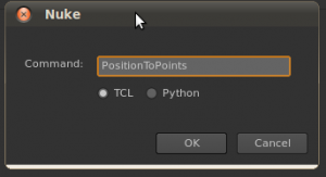 File > Script Command [X] > PositionToPoints